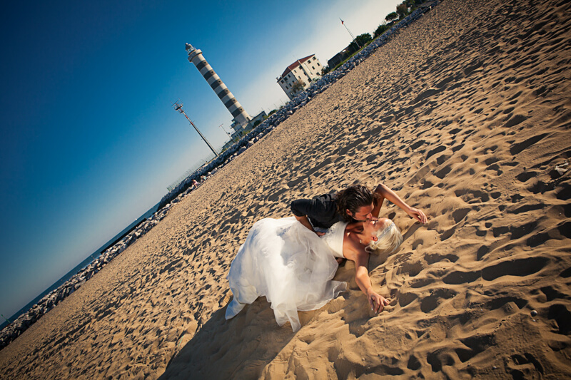 Servizio fotografico di matrimonio e Trash The dress a Jesolo. Michelino Studio, fotografo di matrimonio professionista in Veneto.