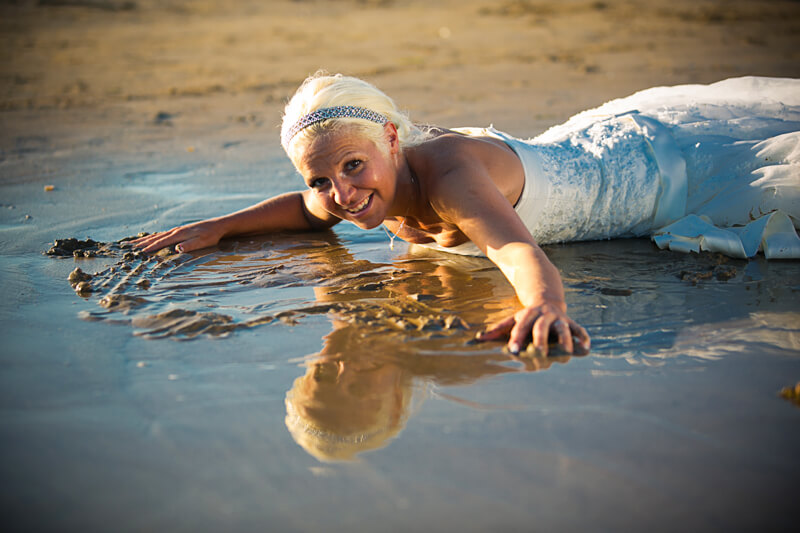 Servizio fotografico di matrimonio e Trash The dress a Jesolo. Michelino Studio, fotografo di matrimonio professionista in Veneto.