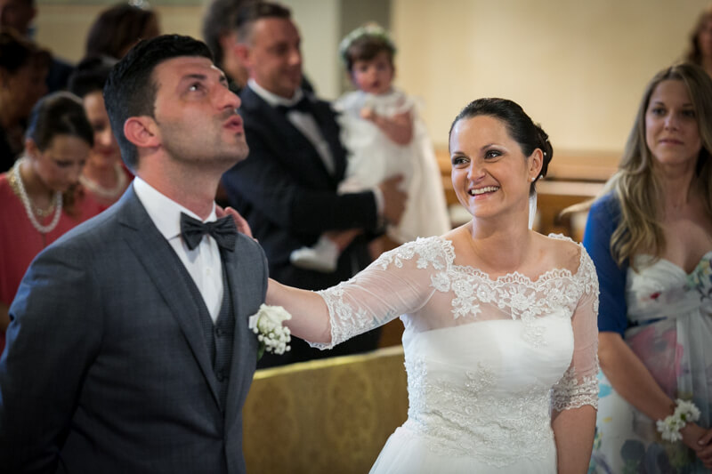 Servizio fotografico di matrimonio a Pordenone, chiesa di Santa Maria Concetta ad Eraclea. Michelino Studio, fotografo di matrimonio professionista in Veneto.
