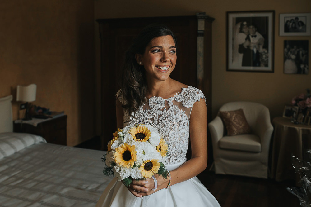Servizio fotografico di matrimonio presso il ristorante Le Calandrine, Treviso. Camilla & Elia sposi. Michelino Studio fotografi di matrimonio professionisti a Treviso. 010